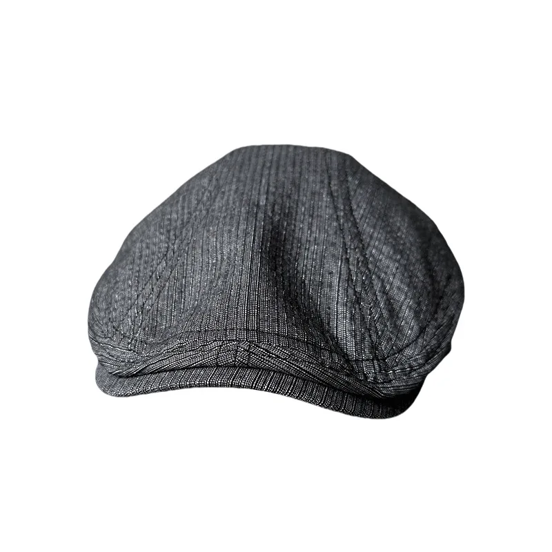 

Spring Summer Linen Newsboy Cap New Gray Breathable Beret Men's Women Literary Retro Hat England Hats Male Hats 0006