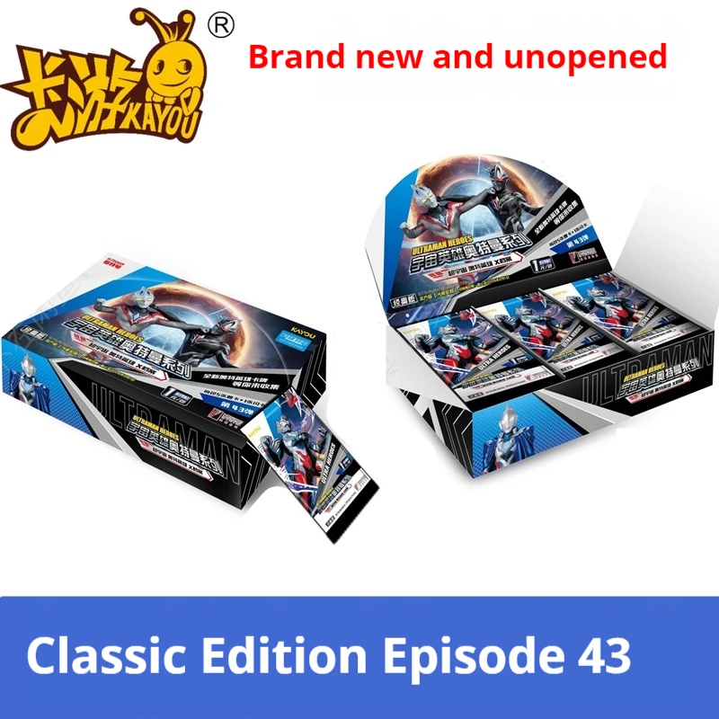 KAYOU Original Ultraman serie completa paquete de refuerzo de tarjetas figura de Anime tarjetas de colección raras tarjeta Flash juguete para regalo de niños