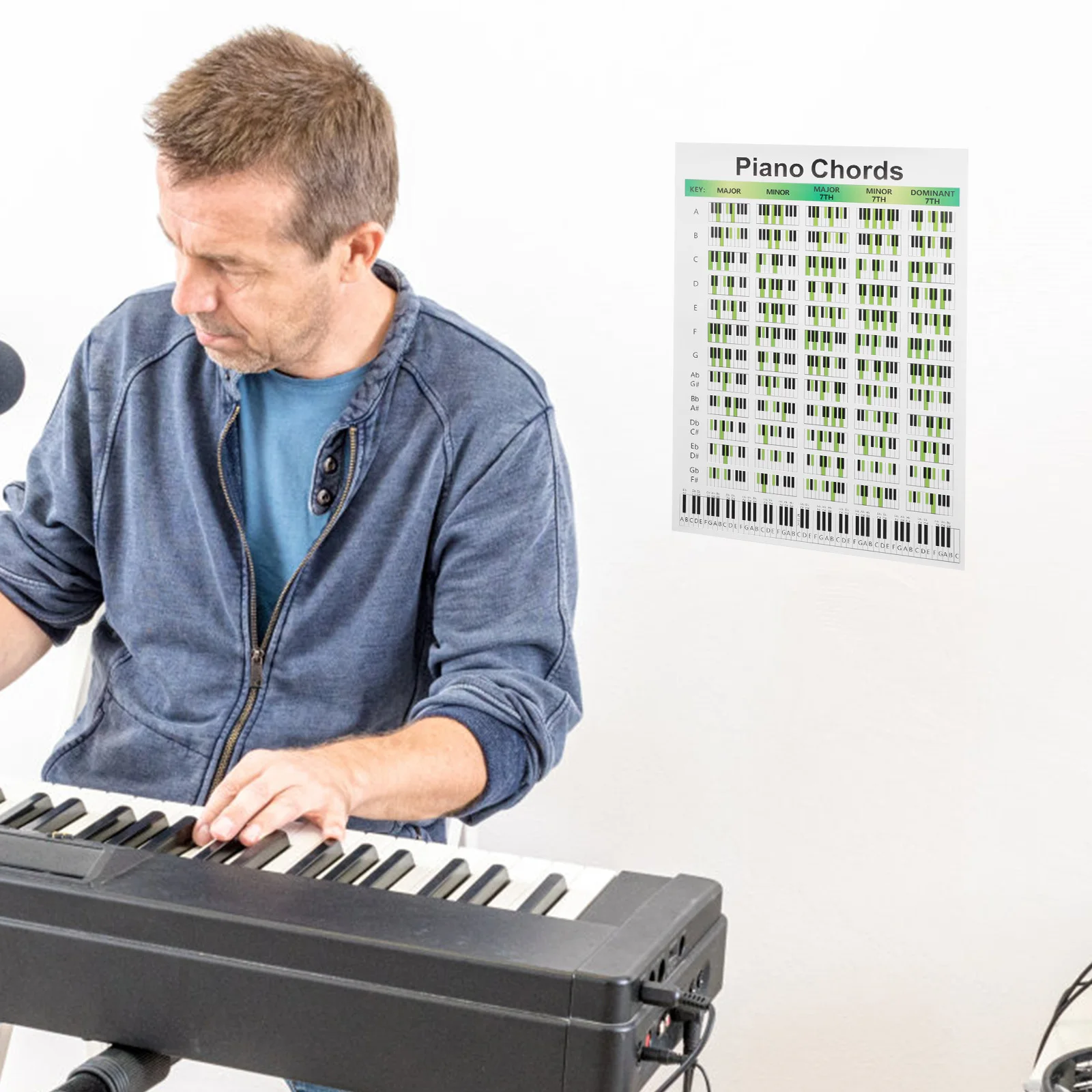 

Piano Chords Chart Wall Mountable Finger Position Guide For Beginners Piano Chord Diagram Practice Poster Keyboard Instrument