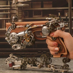 760pcs DIY Assembly Gun Kit Archimedes Steam Crossbow Metal Model 3d Puzzle Assembly Tools Handicraft Creative Gift Boys
