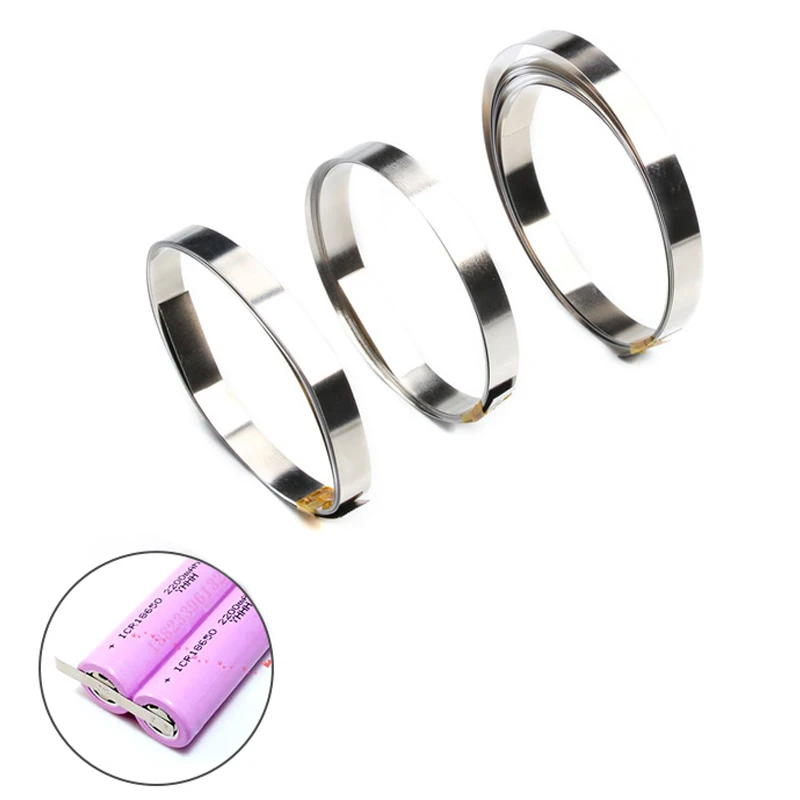 10เมตร Li-Ion แบตเตอรี่นิกเกิลแผ่นชุบนิกเกิล Strip Spot Weld เครื่องแบตเตอรี่เครื่องเชื่อม TapeThickness 0.12มม.