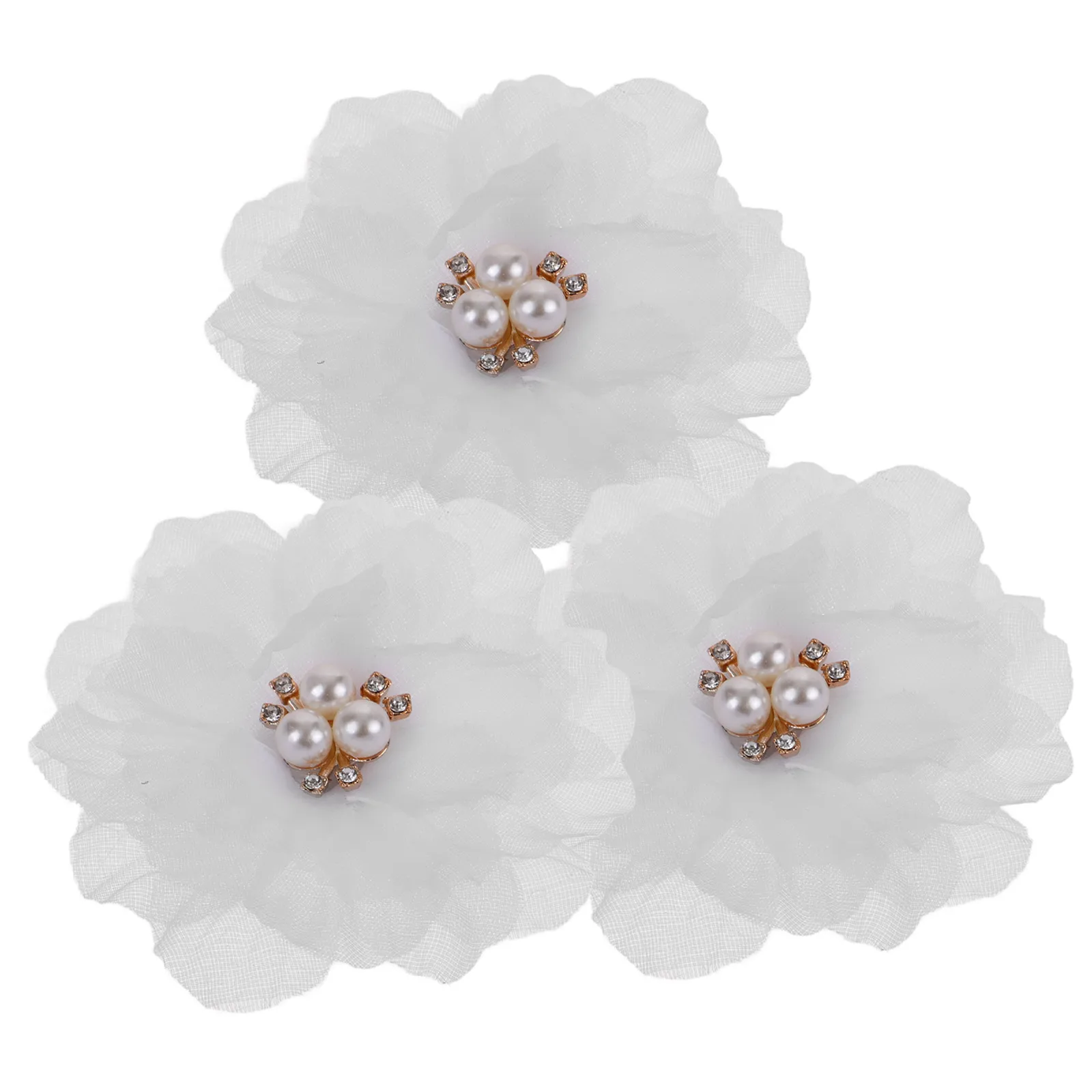 

3Pcs Flower Hair Clips Barrettes Chic Adorable Look for Girls Teens Women Straight Curly Ponytail Hair Clip Hairpin Clip