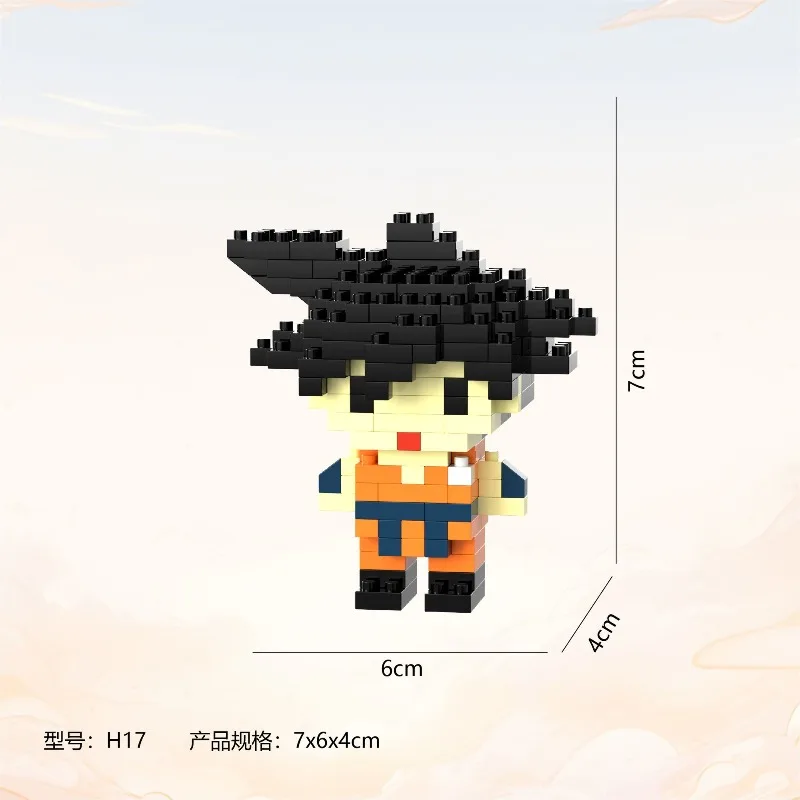 Dragon Ball Z Mini Micro Small Particle Building Blocks Goku Super Saiyan Figurines Anime Decor Toy Gift for Kids Model - view 4