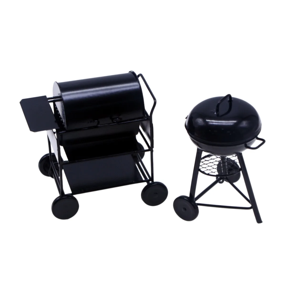 1Pcs Simulation Outdoor Barbecue Grill Model Dollhouse Miniature Ornaments BBQ Tool Mini Furniture Doll House kitchen Toy