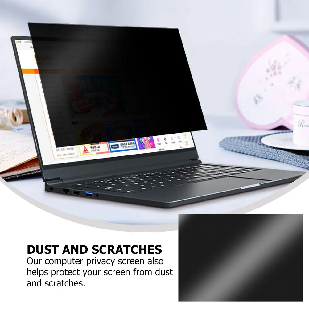 

14 Inch 310x174 Privacy Screen Protector Laptop Computer Detachable UV Filter Blue Light Blocking Monitor Film Peeping Proof