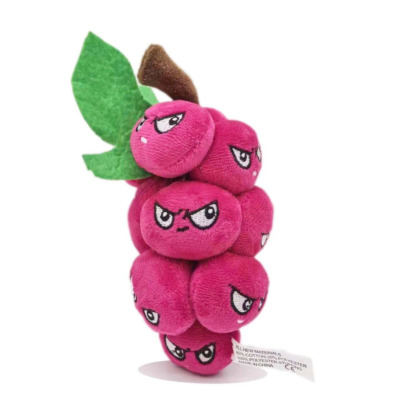 Plant plush toys plush cloth dolls Potatoes chili peppers corn cherries grapes blueberries watermelons clover children's dolls