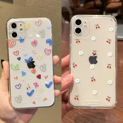 Cute Cherry Daisy Flower Case for OPPO Reno 10 5G 11 10 Pro Plus 11F 6 8 Pro 5 6 Lite 8T 4 5F 7Z 8Z 6Z A58 A78 A79 A98 5G Cover