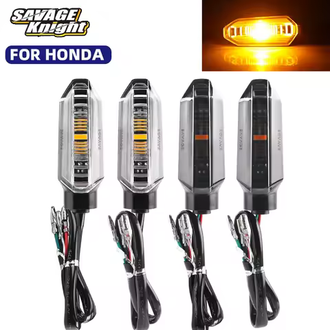 Motorcycle Front LED Flasher Turn Signals Light For HONDA CB500F CBR500R CB750 CRF 300L 450RL 1000L XL750 NC750X Indicator Light