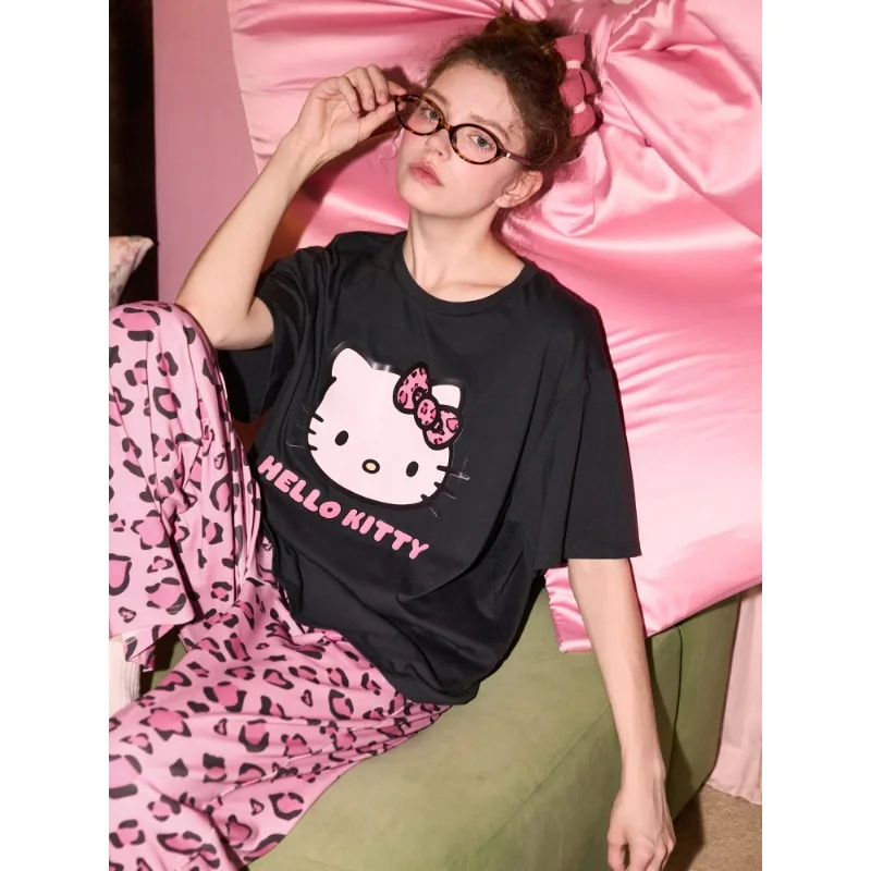

Fruit Shell Female Hellokitty Series 3D Printed Short Sleeve Pants Set,casual Comfortable Everyday,cute Sweet Style,quick Drying