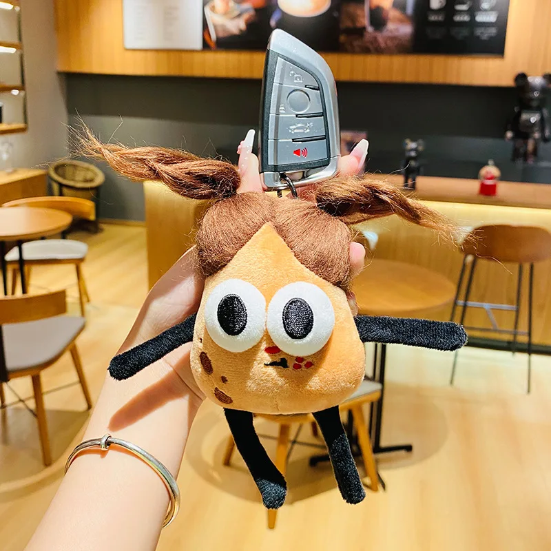 Fried Hair Potato Plush Toys Stuffed Dolls Cartoon Plushie Figures DIY Keychain Backpack Pendant  Kids Christmas Birthday Gifts