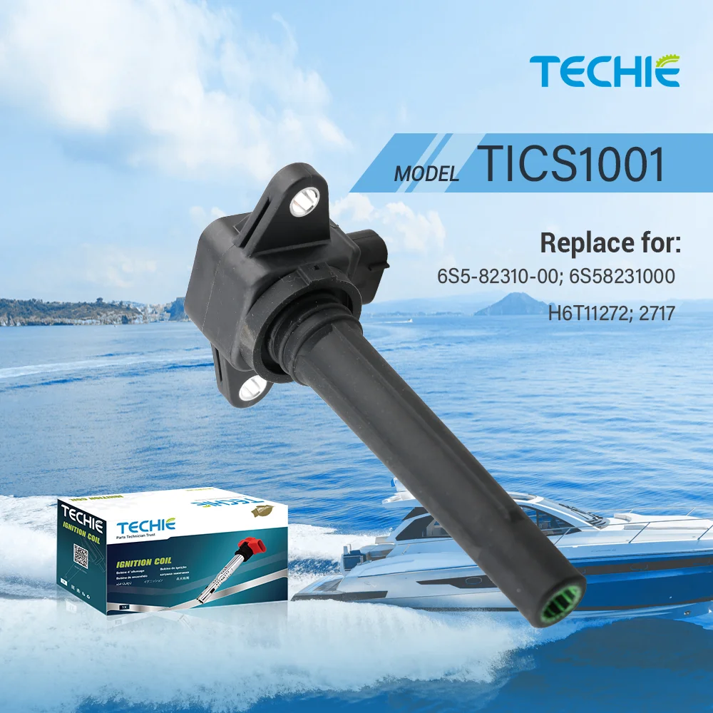 1PC Outboard Ignition Coil Replace for 6S5-82310-00 6S58231000 H6T11272 2717 Fit for Yamaha WaveRunners FX CRUISER HO SHO SVHO