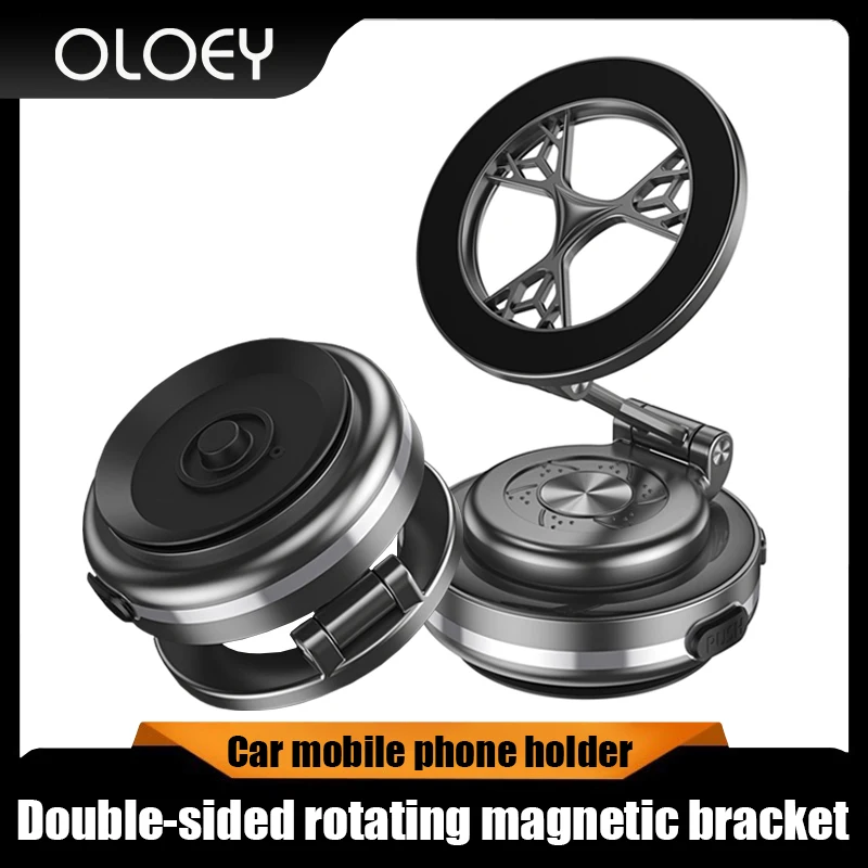 

Вакуумный адсорбционный автомобильный держатель для мобильного телефона, автомобильное навигационное отверстие, двусторонний вращающийся магнитный всасывающий кронштейн