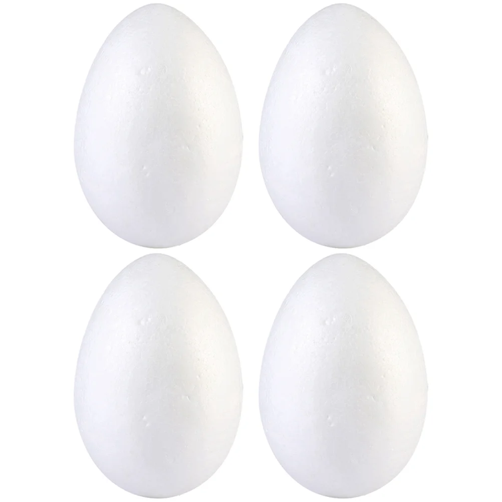 4 PCS Foam Eggs Painting Decoration Party Favor Easter DIY Making Rabbit Ornament Crafts