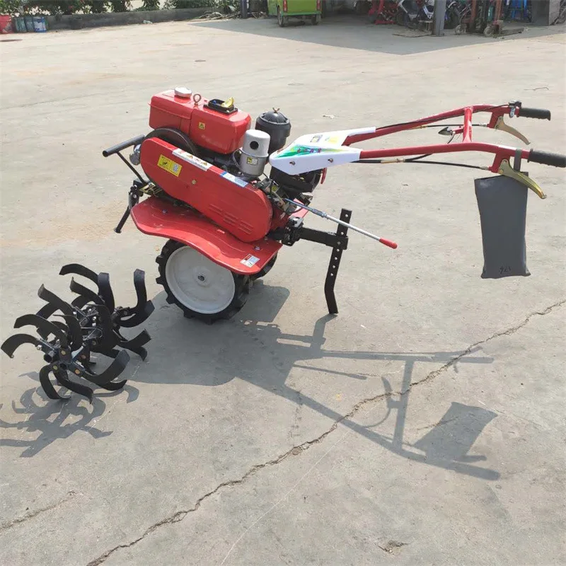 Multifunctional walk behind rotary tiller 12 horsepower walk behind rotary tiller cultivator