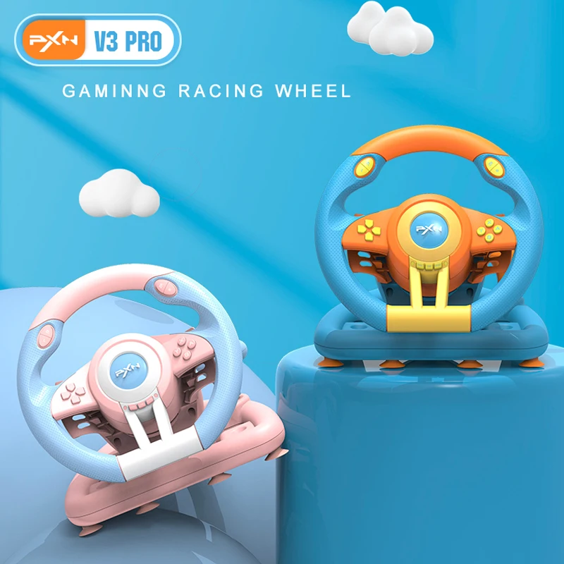 PXN V3 PRO Gaming Steering Wheel Wired Racing Simulator For switch PC PS4 Steering Wheel Simulator For Kids PC Gamer Accessories