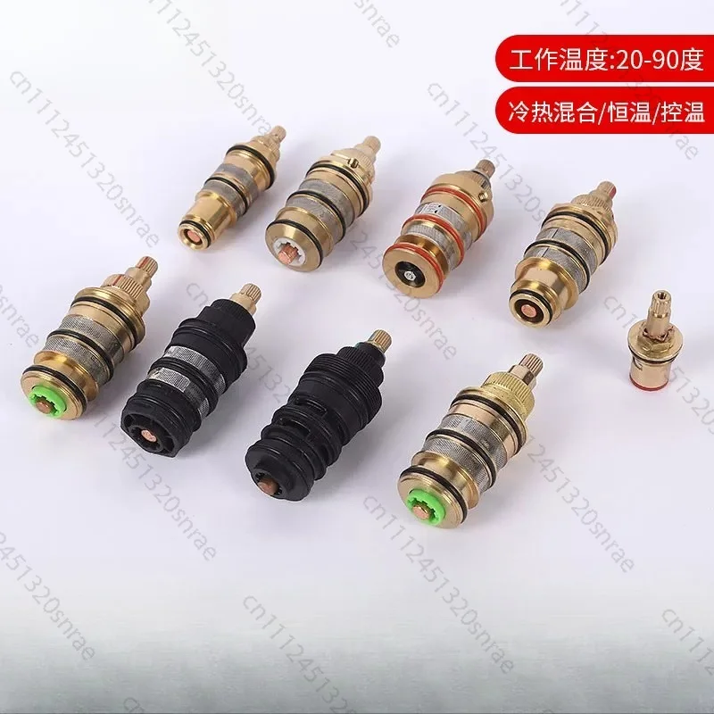Intelligent Thermostatic Faucet Spool Solar Thermostatic Valve Hot and Cold Temperature Control Handwheel