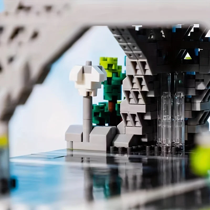 1200+개 세계적으로 유명한 경관 건축물 에펠탑 마이크로 입자 블록 세트, 집 장식용 수집 모델