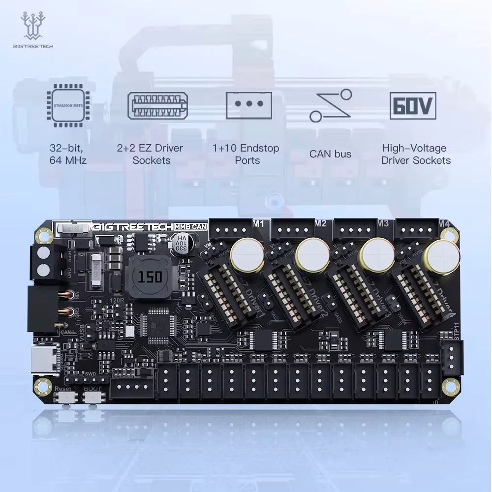 BIGTREETECH MMB CAN V1.1 Board Enraged Rabbit Carrot Feeder ERCF Control Board CAN Bus For Voron V2.4 Trident DIY AMS Klipper