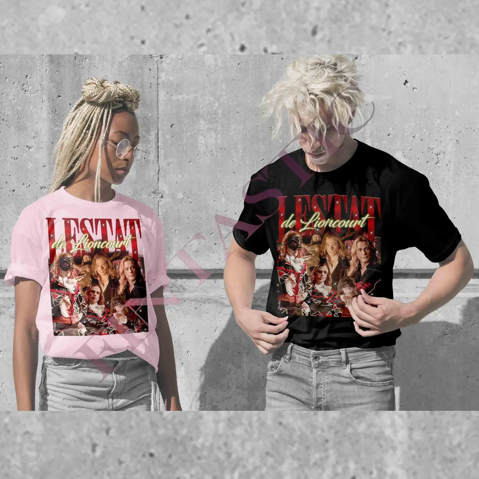 LESTAT DE LIONCOURT T Shirt Vampire Queen of the Damned SweaT vintage Washed streetwear Unisex Stylish Comfortable Slightly