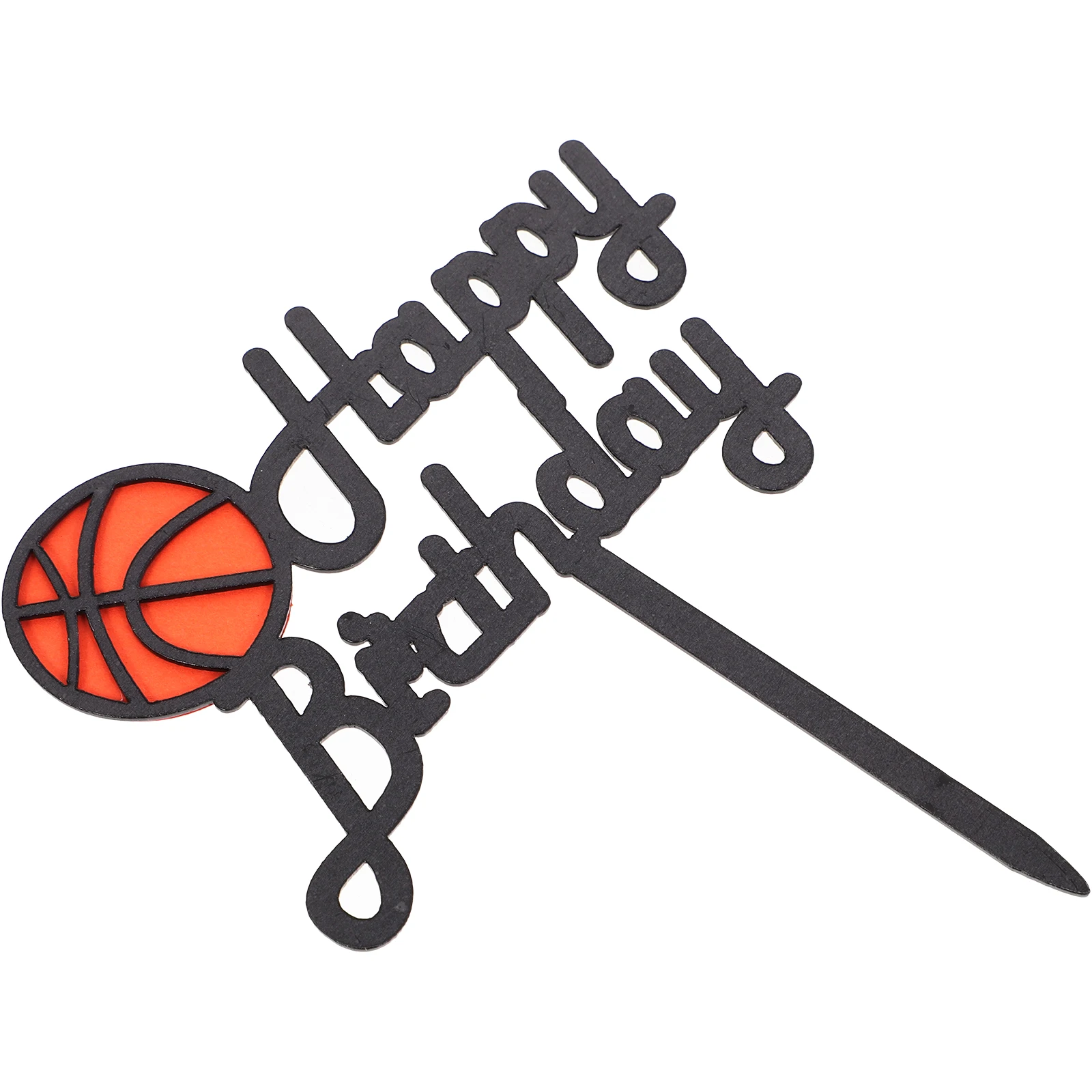 

Basketball Happy Decorations Cupcake Topper Acrylic Party Cake Pick Party Picks Unique Cake Insert nament Decor