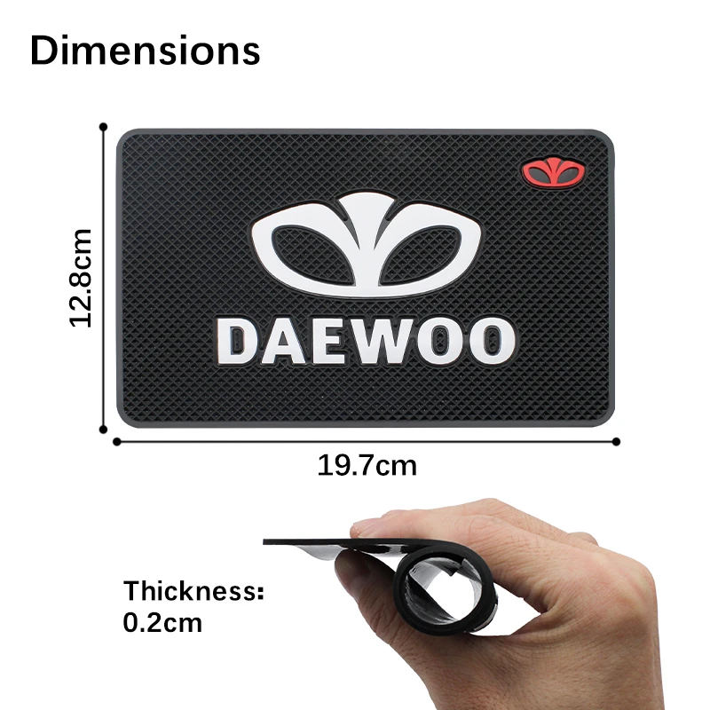 Car Interior Accessories Anti-Slip Mat Silicone Auto Non-Slip Pads For Daewoo Espero Lacetti Lanos Lublin Matiz Nexia Winstom