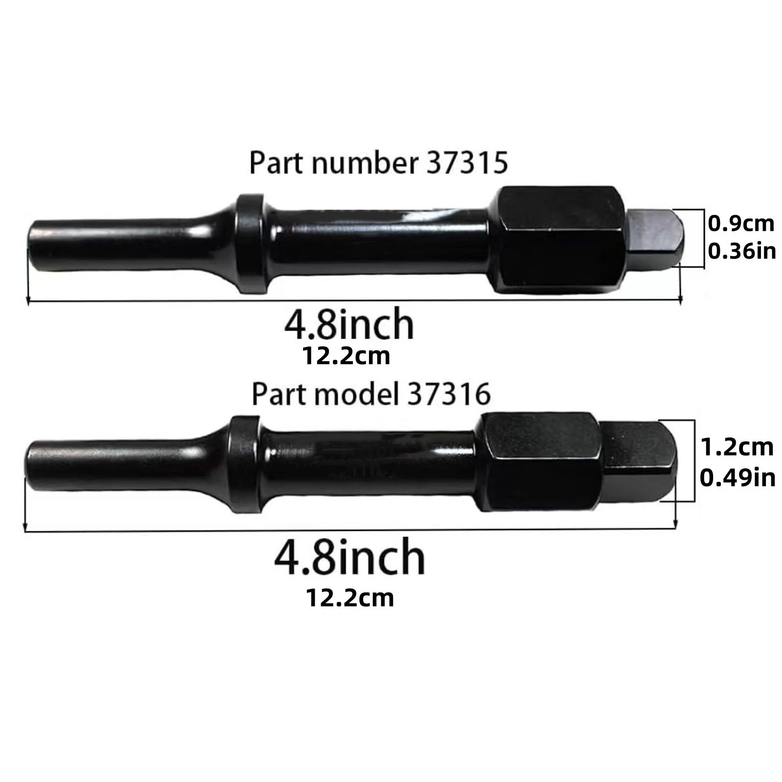 2Pcs/lot 32029 Air Hammer Socket Adapter 37315 3/8-inch 37316 1/2-inch Shake 'n break Pneumatic Bolt