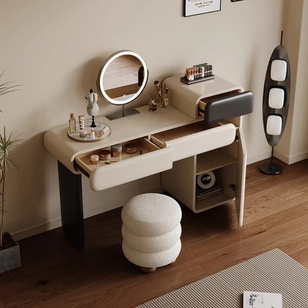 

Modern Bedroom Dressing Table Drawers Luxury Nordic Mirror Dressing Table Black White Toaletka Home Furniture Decoraction