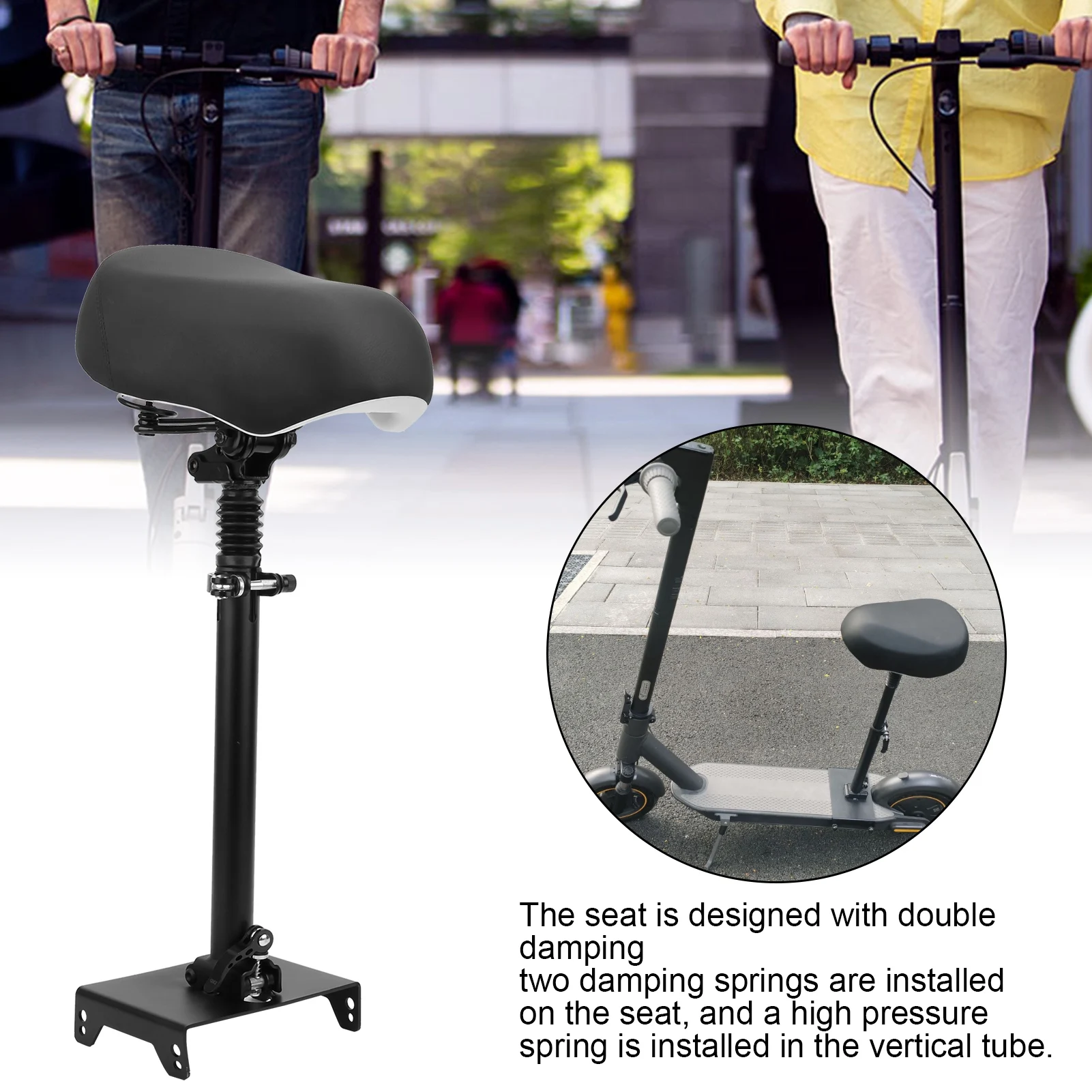 

Electric Scooter Seat Adjustable Saddle Seat for MAX G30 Electric Scooter E‑Scooter Accessories