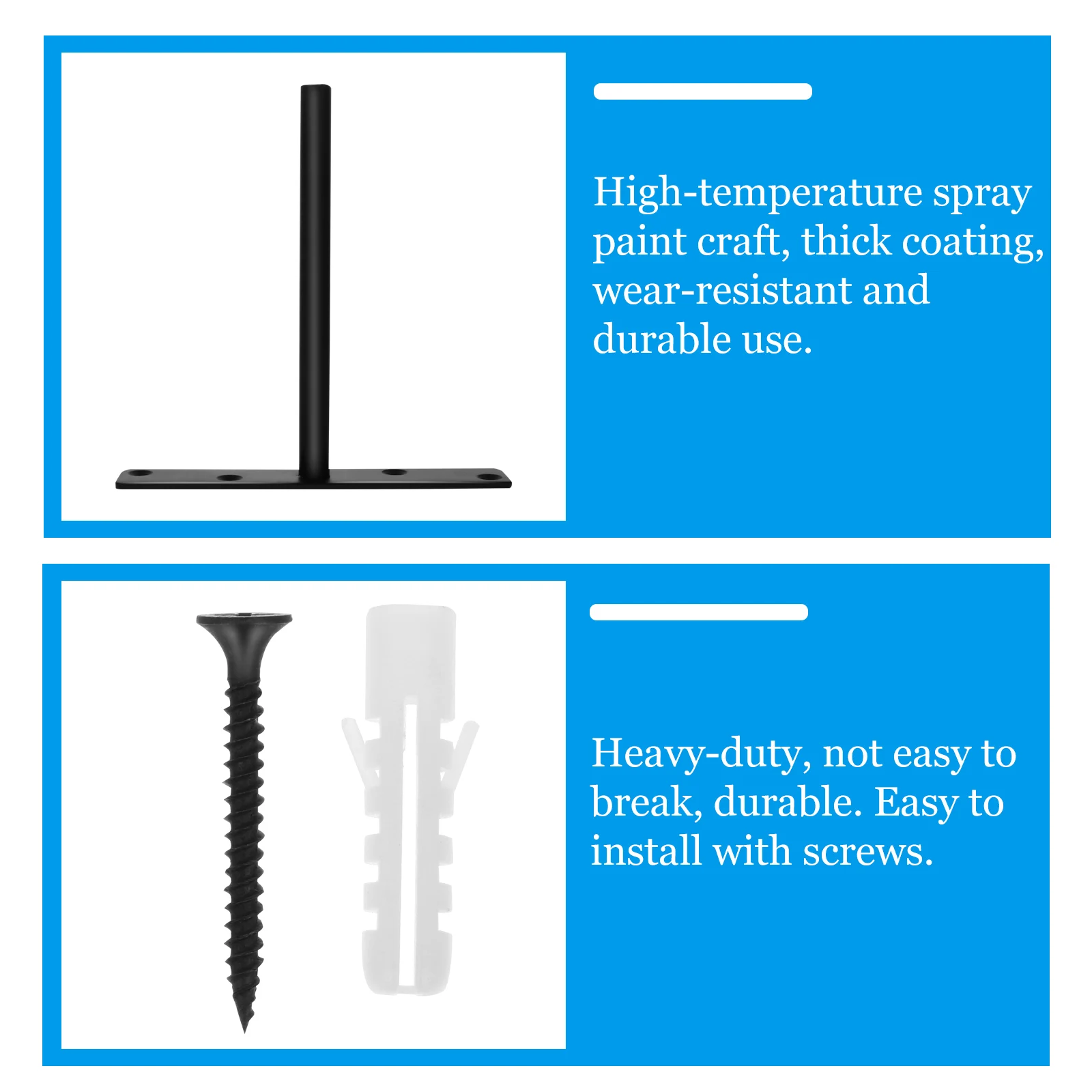 

2 Sets T-Shaped Floating Brackets Heavy Duty Invisible Shelf Supports Wall Mounted Shelf Bracket Concealed Support Braces For