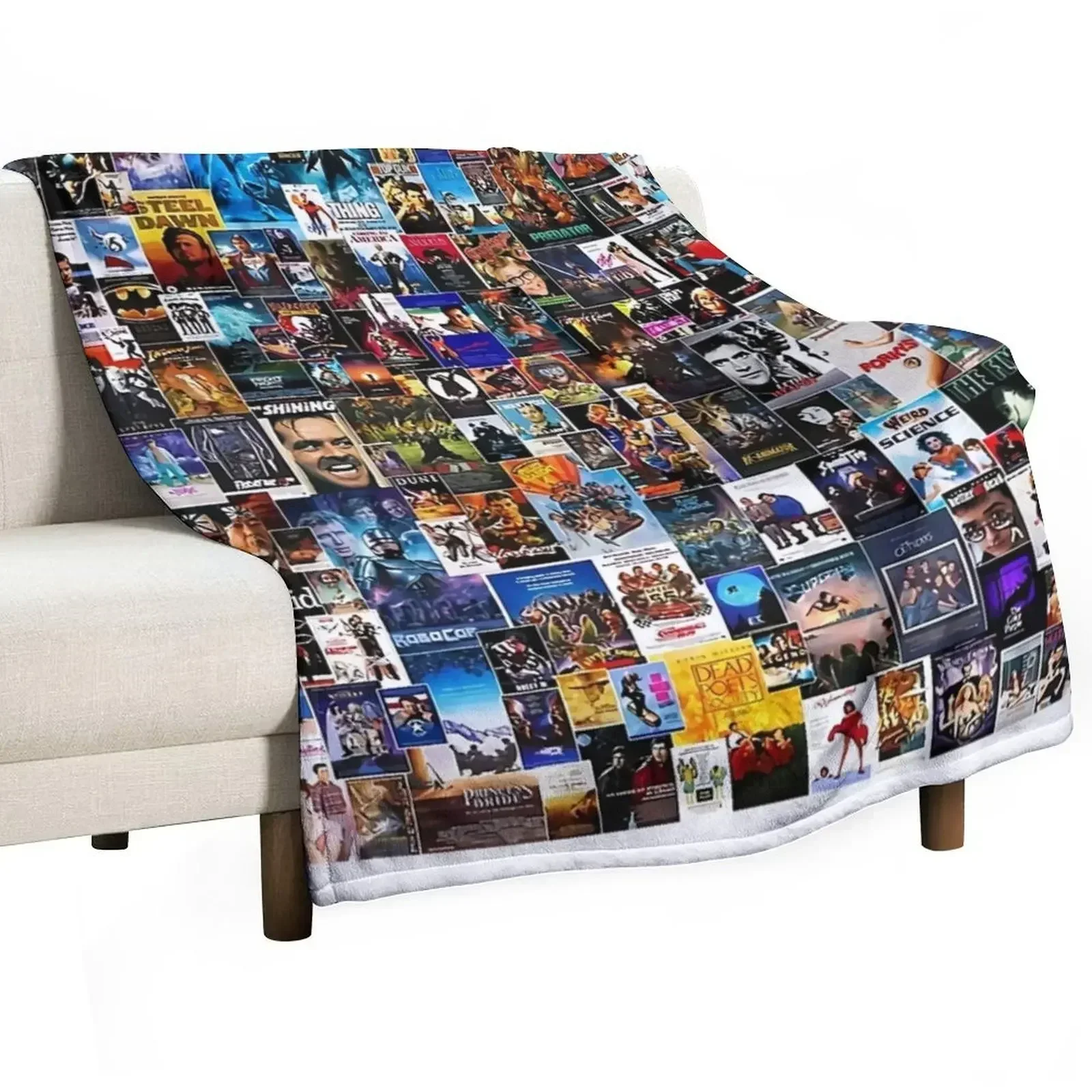 

200 Movies from 1980s Throw Blanket Soft Extra Large Throw Baby Blankets