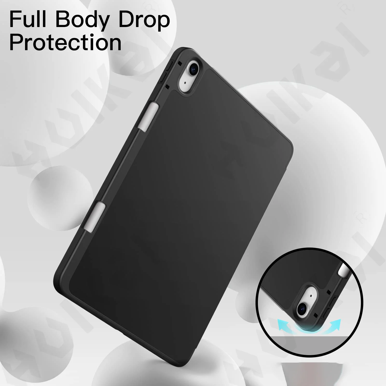 Case For iPad Air 2026 13 11 M4 inch 2026 Pencil Holder Trifold Stand Smart Soft TPU Auto Wake/Sleep Back Shell Cover