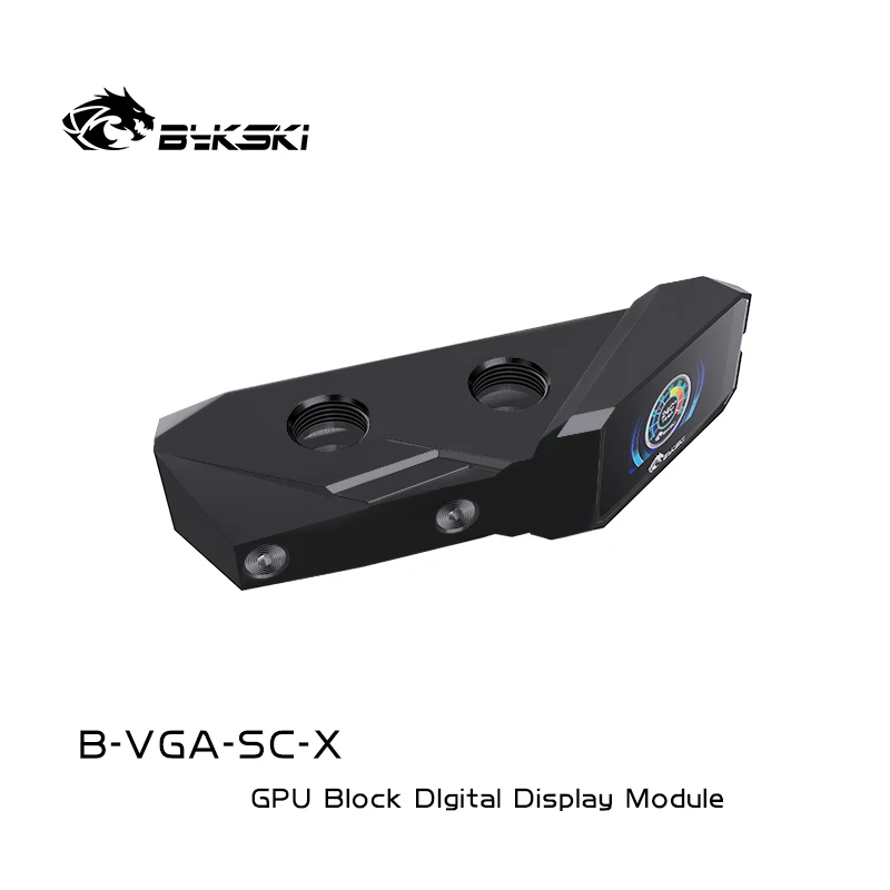 Bykski B-VGA-SC-X GPU Block Connection Module with Temperature Display