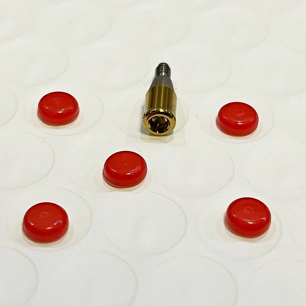 LOCATOR Male Overdenture Replacement Caps Retention Inserts, Red 0.8-1.2lbs(5pcs)