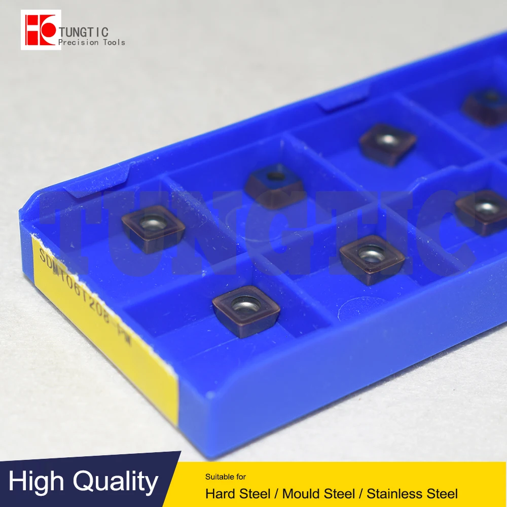 

SDMT06T208-PM YBG205 YBM253 Сменные фрезерные пластины Твердосплавная фреза для ЧПУ SDMT 06T208-PM