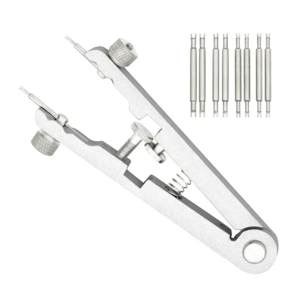 

Aluminum Alloy Watch Spring Bar Plier Tool Kit V-shaped Black Silver Spring Bar Tweezer Tool Watch Repair Tool Strap Replacement