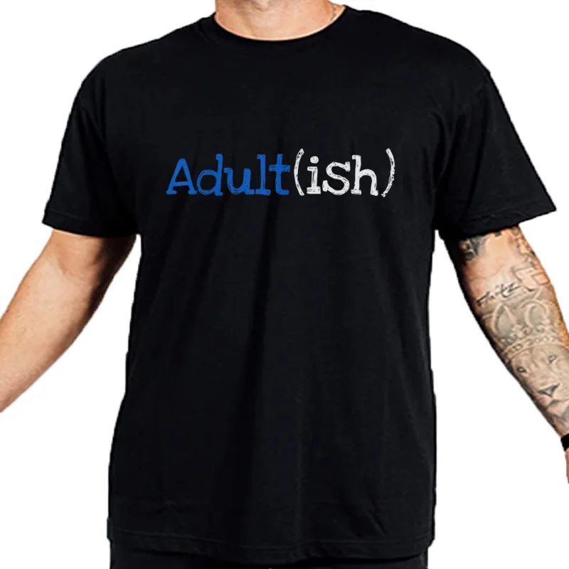 T-shirt graphique pour hommes, adulte de 18 ans, anniversaire participé, citation Industries castique, streetwear