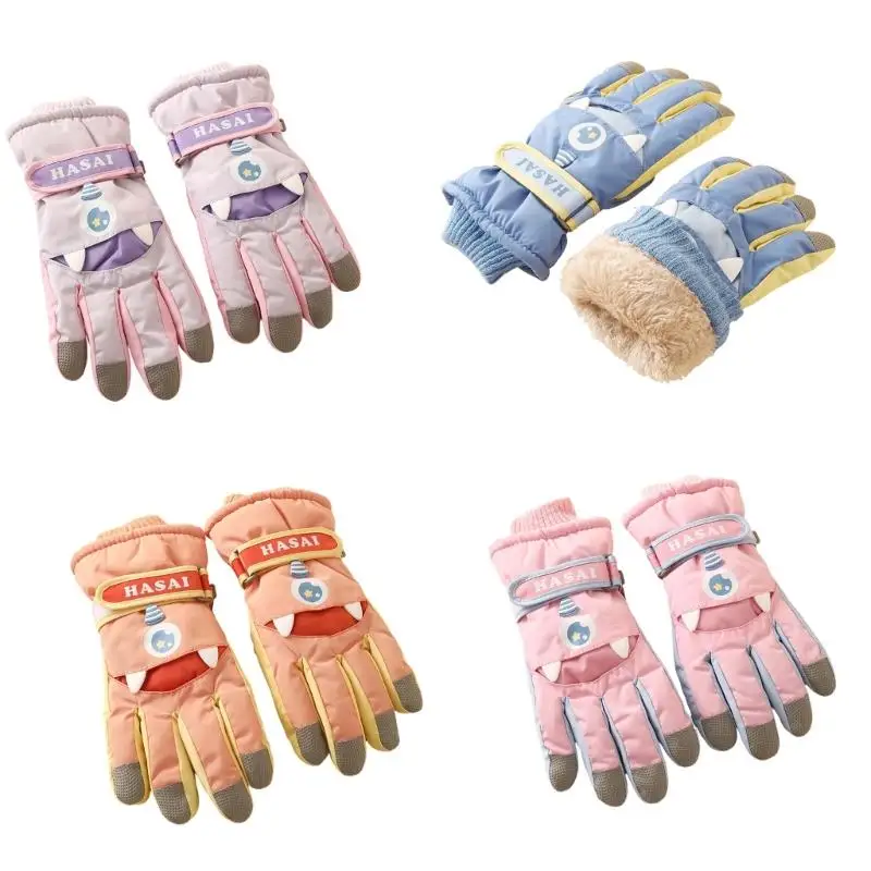 

652F Snow Ski Gloves Breathable Windproof Winter Warm Gloves with Adjustable Wrist Strap For Men Women Skiing Snowboarding