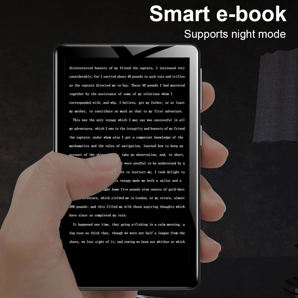 Reproductor de MP3 deportivo Android 8,1 WIFI reproductor MP3 MP4 Compatible con Bluetooth con altavoz pantalla táctil completa de 4 pulgadas con Radio FM/libro electrónico