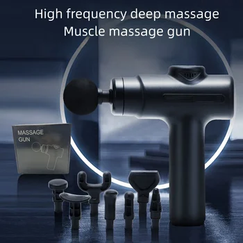 Fascia gun portable muscle massage gun deep muscle tissue percussion massager for athletes, holding body back muscle massager