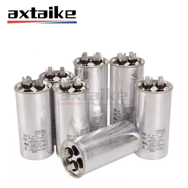 

CBB65 450V AC 5 - 100UF Air Conditioning Compressor Startup Capacitor 8UF 10UF 20UF 25UF 30UF 35UF 40UF 45UF 50UF 60UF 70UF 80UF