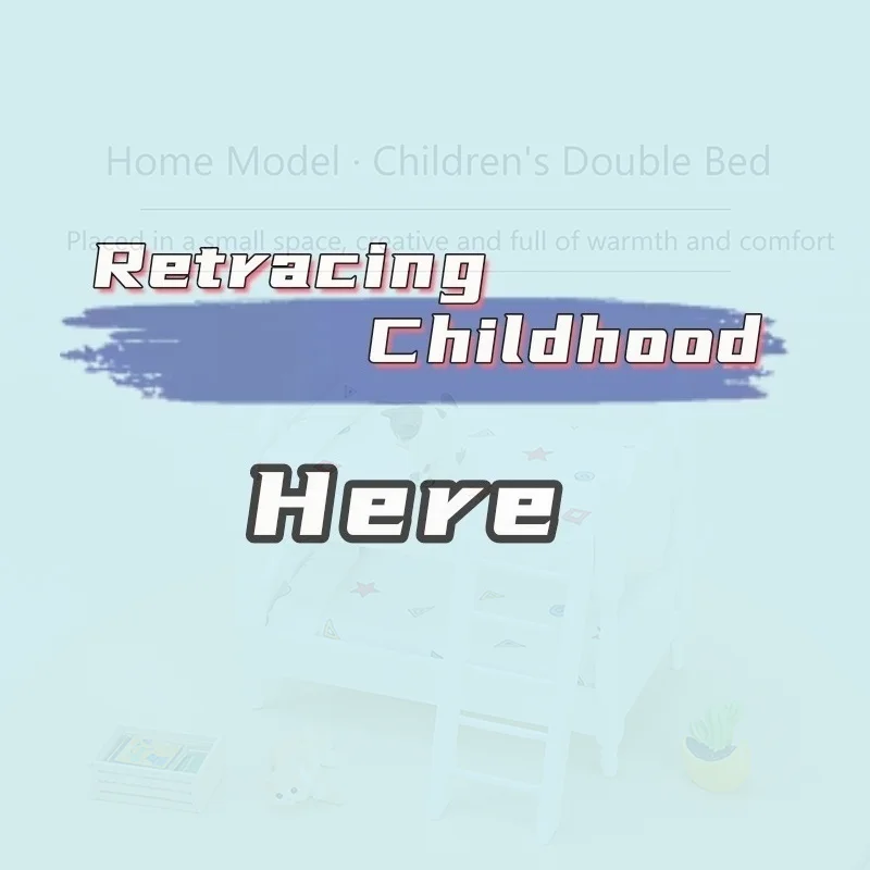 

Dollhouse Miniature Wooden Bunk Bed Model Micro Scene Furniture DIY Decoration Burr-free Small Ornaments Kids Toy Accessories