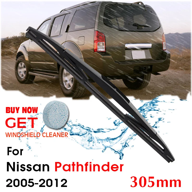 

Car Wiper Blade Rear Back Window Windscreen Windshield Wipers For Nissan Pathfinder Hatchback 305 mm 2005-2012 Auto Accessories