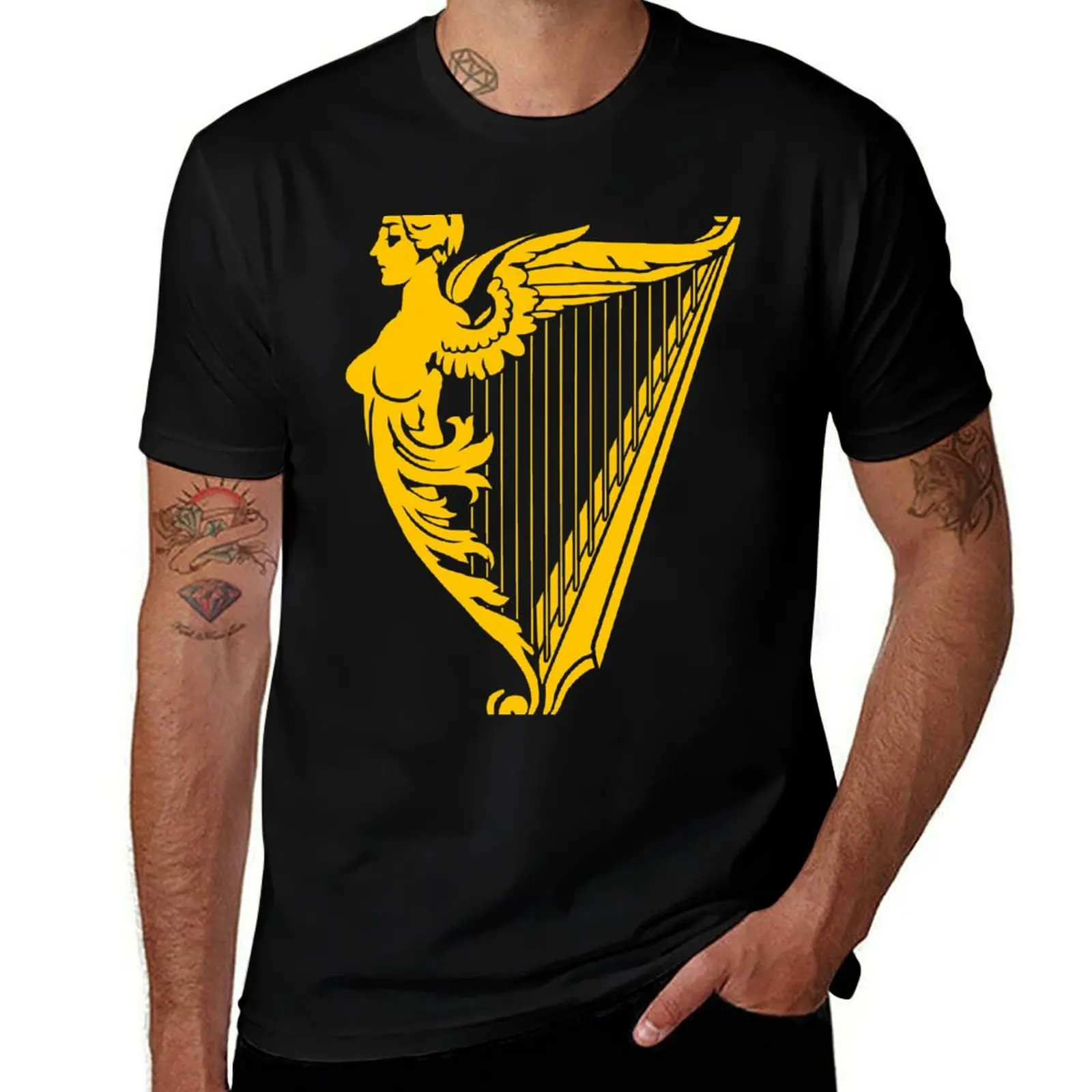 

Irish Harp Heraldry - Gold T-Shirt cotton t shirt pack t shirt man cotton t shirts for man pack cotton T-shirt