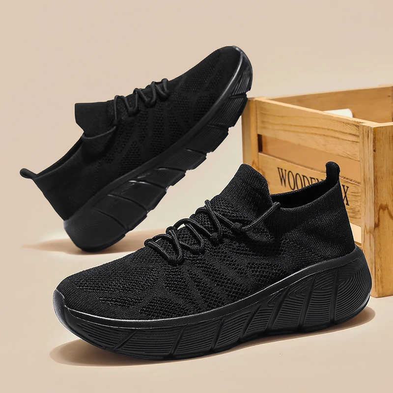 

Men's Mesh Breathable Shoes Anti-slip Women's Running Shoe Comfortable Male Casual Jogging Tenis Sneakers Zapatos Para Correr