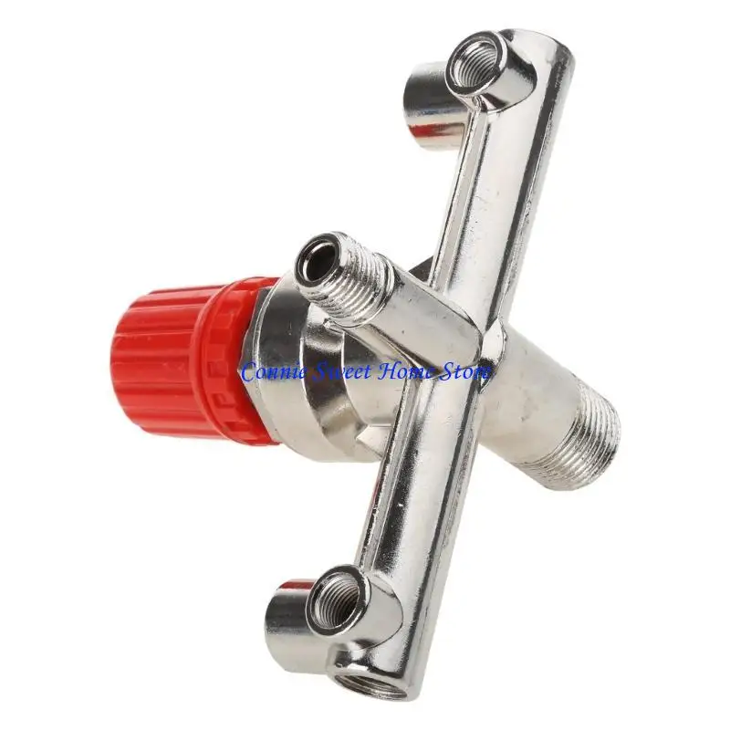 LXAF Double Outlet Tuboy Air Doldy Compressor Switch منظم الضغط لملحقات جزء تركيب الصمام مع V- 3 رؤوس #1