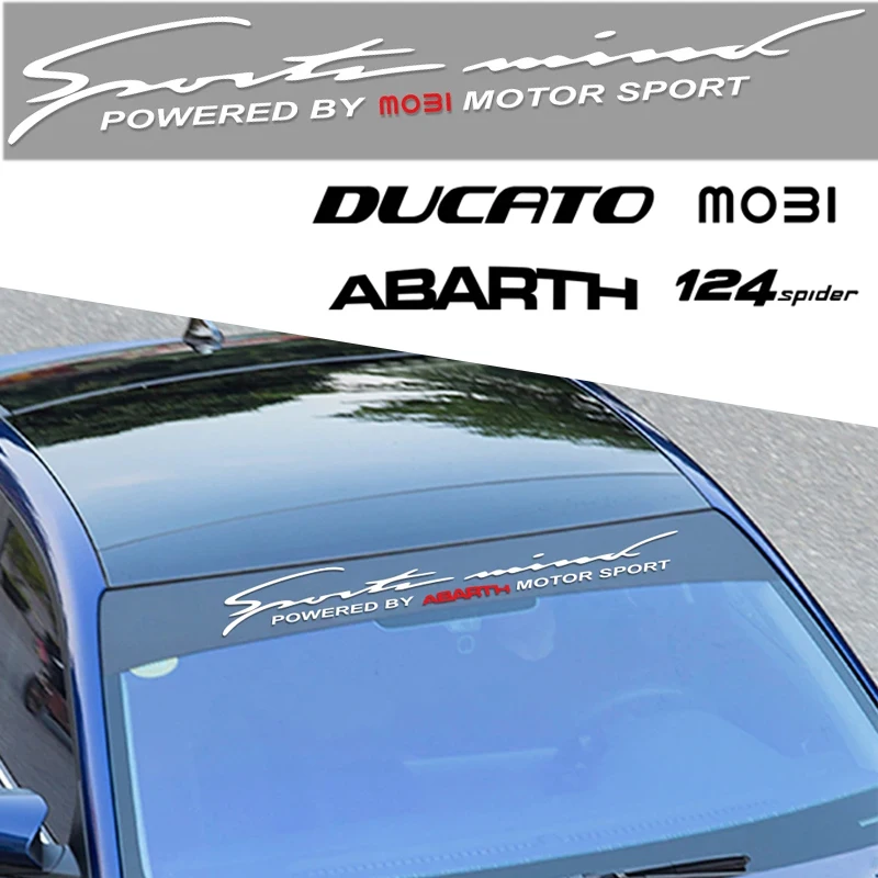 Auto Accessories Car Front Rear Windshield Decal Sticker for Fiat 124 SPIDER SEDICI STILO ABARTH ALBEA CRONOS MOBI TIPO TORO UNO