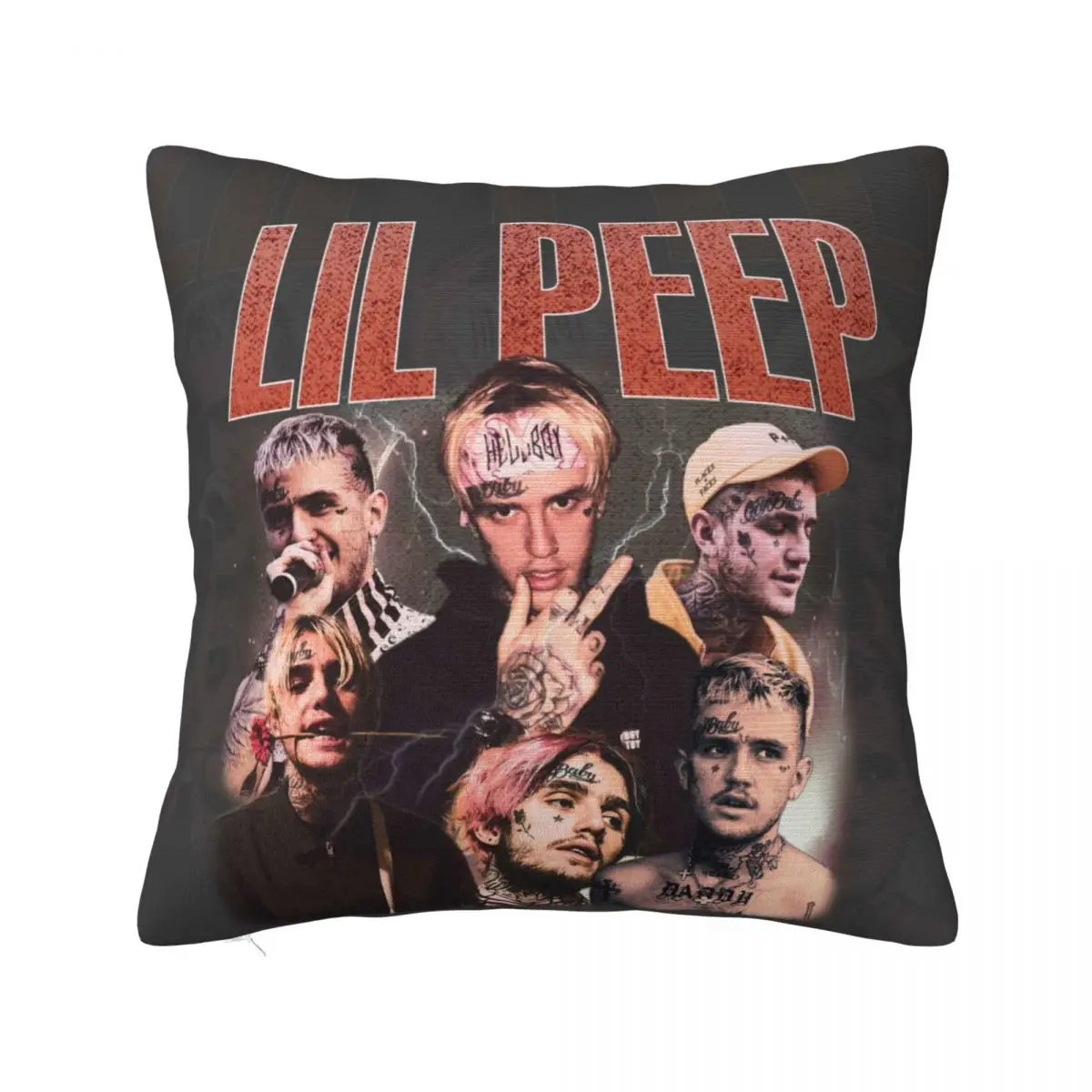 Lil Peep Pillowcase Printing Polyester Cushion Cover Decoration Pillow Case Cover Home Wholesale 45X45cm