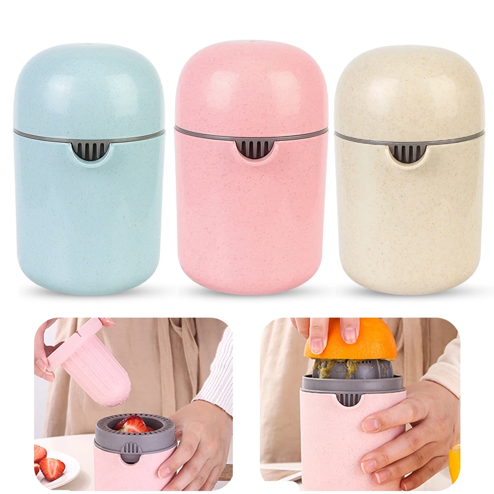 Portable Mini Fruit Juicer Fruit Squeezer Machine Tool Lemon Juicer Kitchen Accessories Manual Hand Rotation Press Juicer