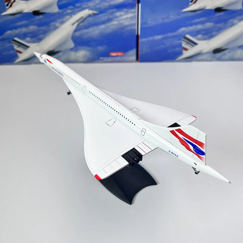 1/200 Scale Alloy Simulation Air France/British Concorde Supersonic Passenger Aircraft Model Diecast Airplane For Adult Souvenir