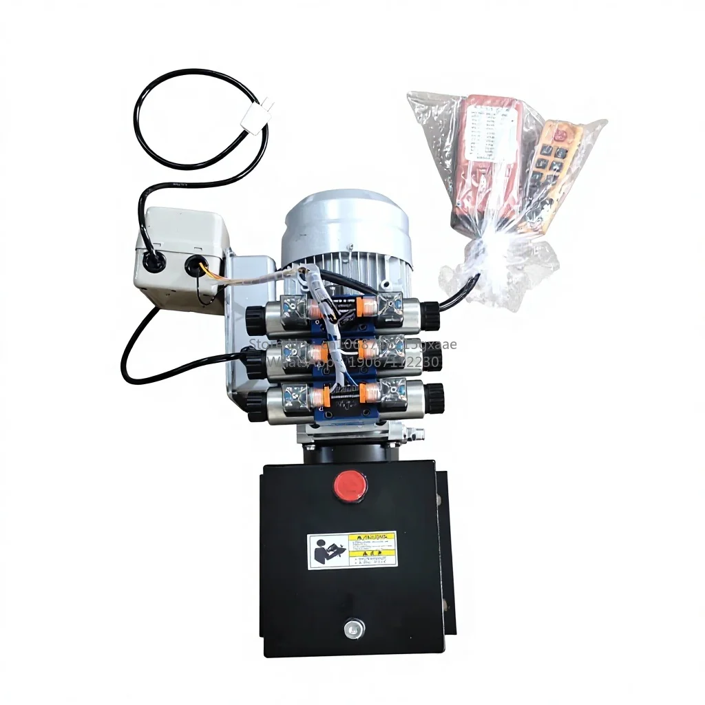 

DC 3 Way Double Action Electric Hydraulic Power Pack Unit with Remote Control and Square Oil Tank for hydraulic systems
